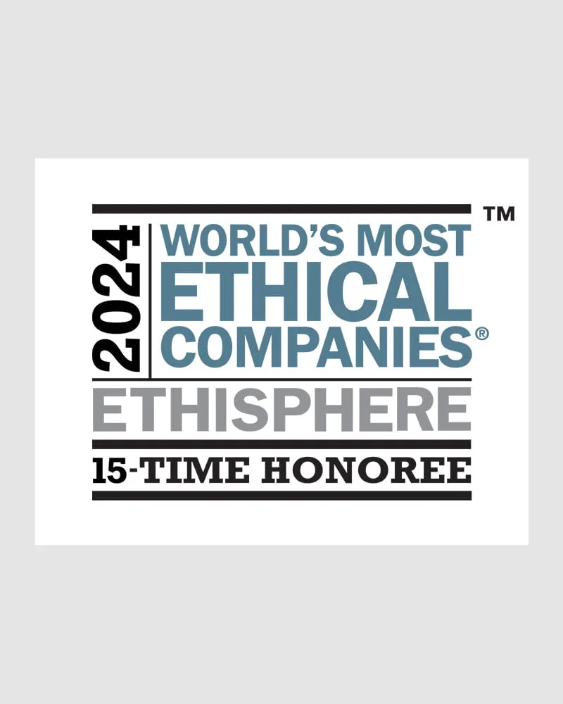 2024 World's Most Ethical Companies Ethisphere 15-time Honoree